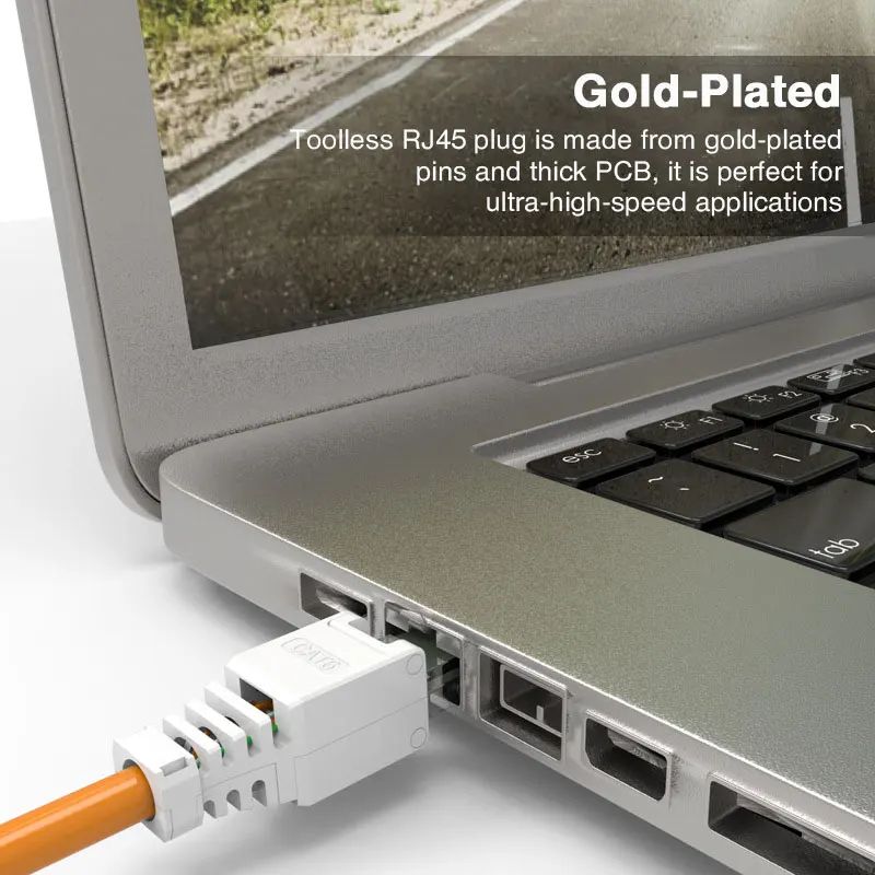 2 Pcs ZoeRax Tool Free RJ45 Cat6 Connectors 3