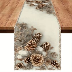 winter floral table runner holiday decor
