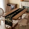Black Gold Winter Table Runner Decor 3