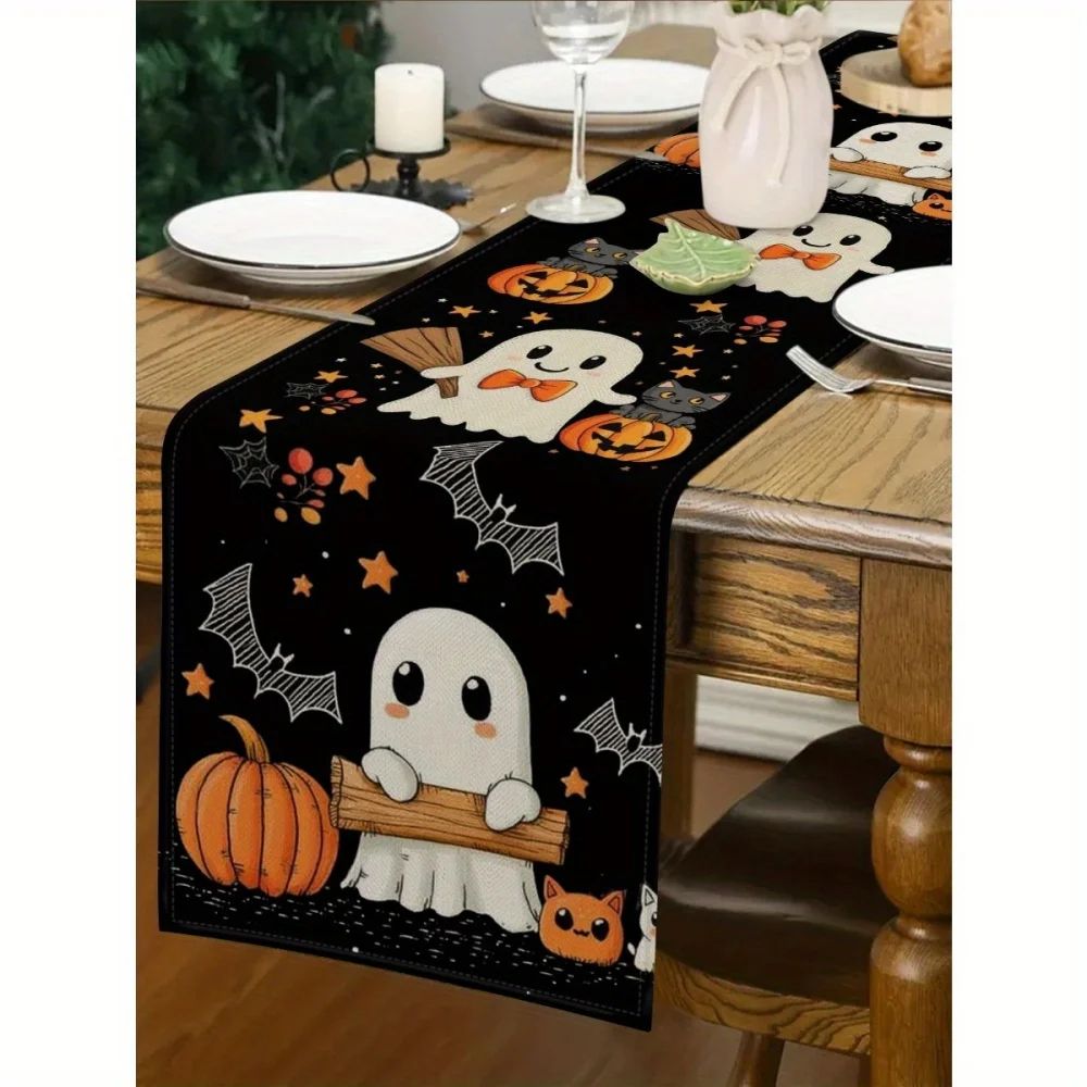 Halloween Pumpkin Table Runner Decor 3