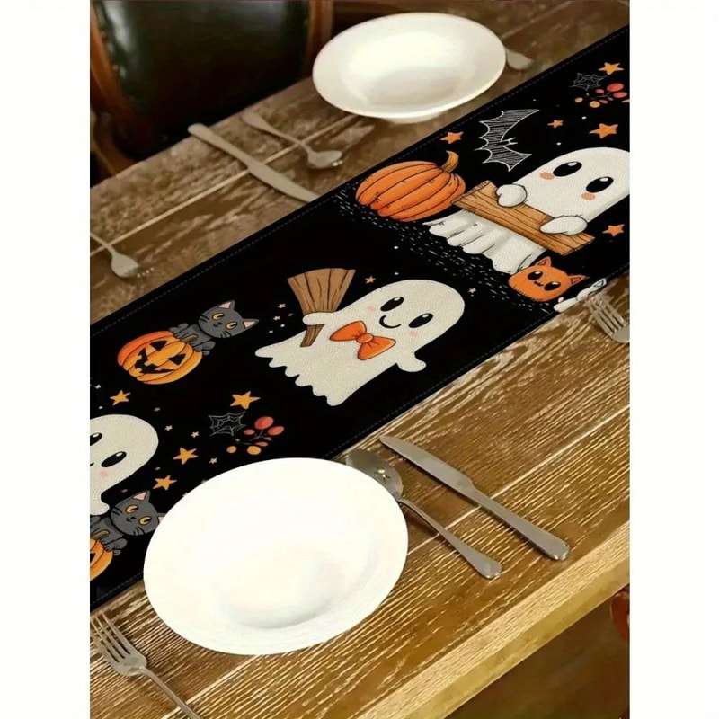 Halloween Pumpkin Table Runner Decor 4