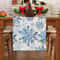 Blue Snowflake Christmas Table Runner 3