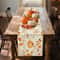 Pumpkin Fall Leaves Table Runner Decor 0