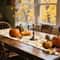 Pumpkin Fall Leaves Table Runner Decor 5