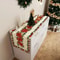 Poinsettia Christmas Table Runner Decor 1