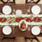 Poinsettia Christmas Table Runner Decor 2