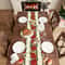 Poinsettia Christmas Table Runner Decor 4