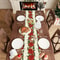 Poinsettia Christmas Table Runner Decor 4