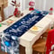 Merry Christmas Blue Table Runner 0