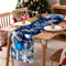 Merry Christmas Blue Table Runner 1