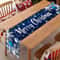 Merry Christmas Blue Table Runner 3