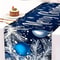Merry Christmas Blue Table Runner 4