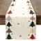 Red Black Beige Christmas Table Runner 4