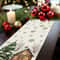 Forest Snow Cabin Christmas Table Runner 1
