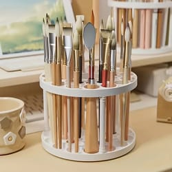 360 rotating brush holder organizer
