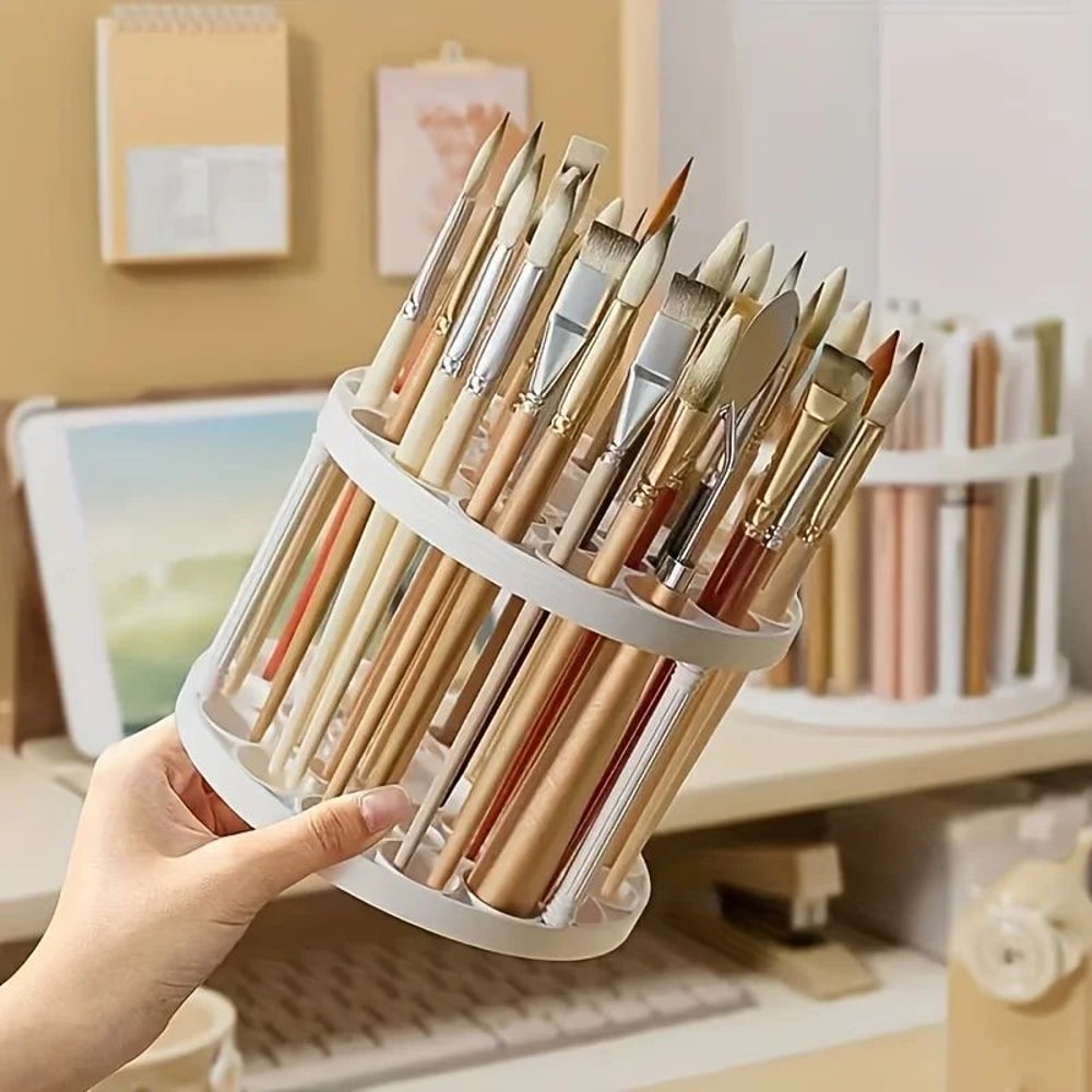 360 Rotating Brush Holder Organizer 2