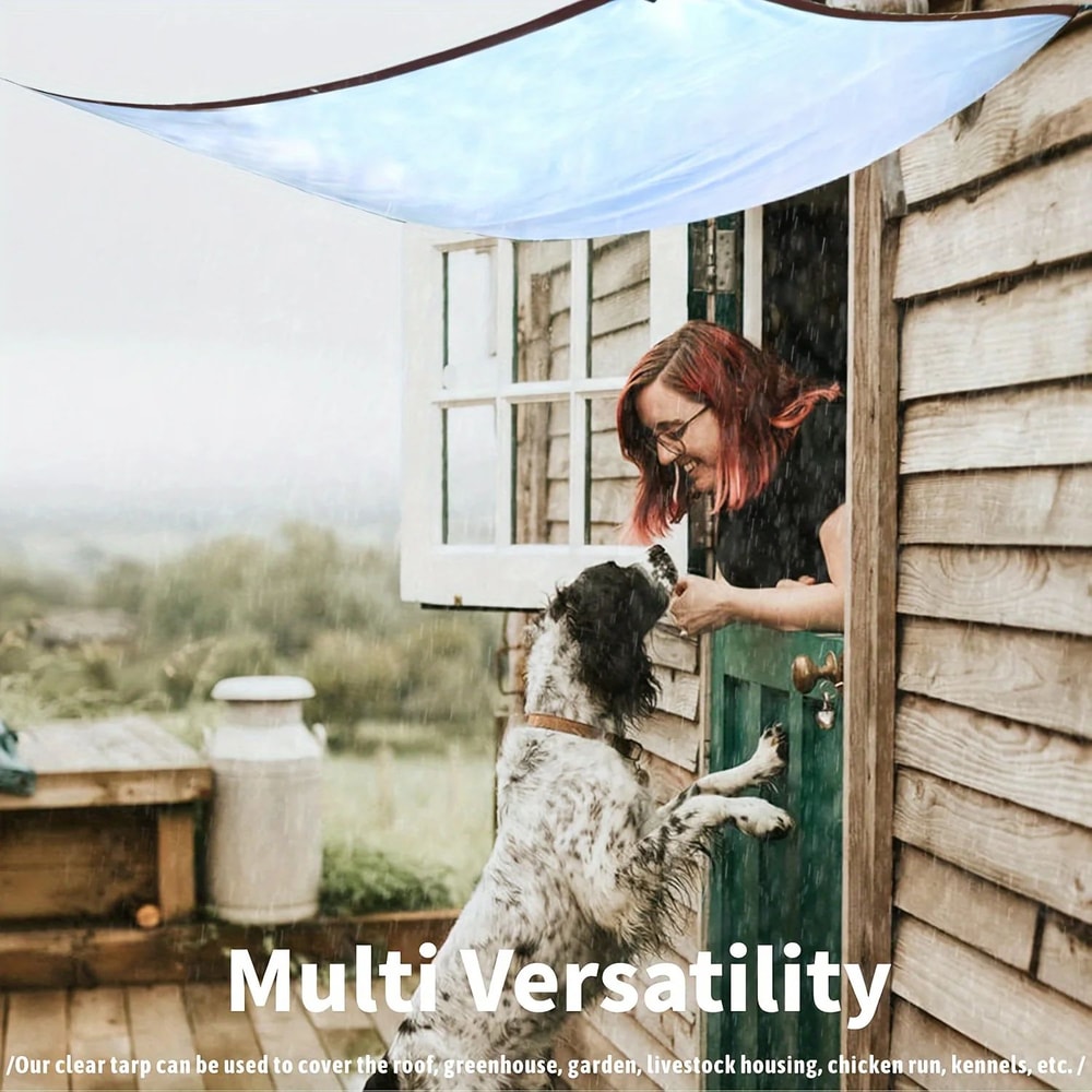 Transparent Waterproof Heavy Duty Tarp 2