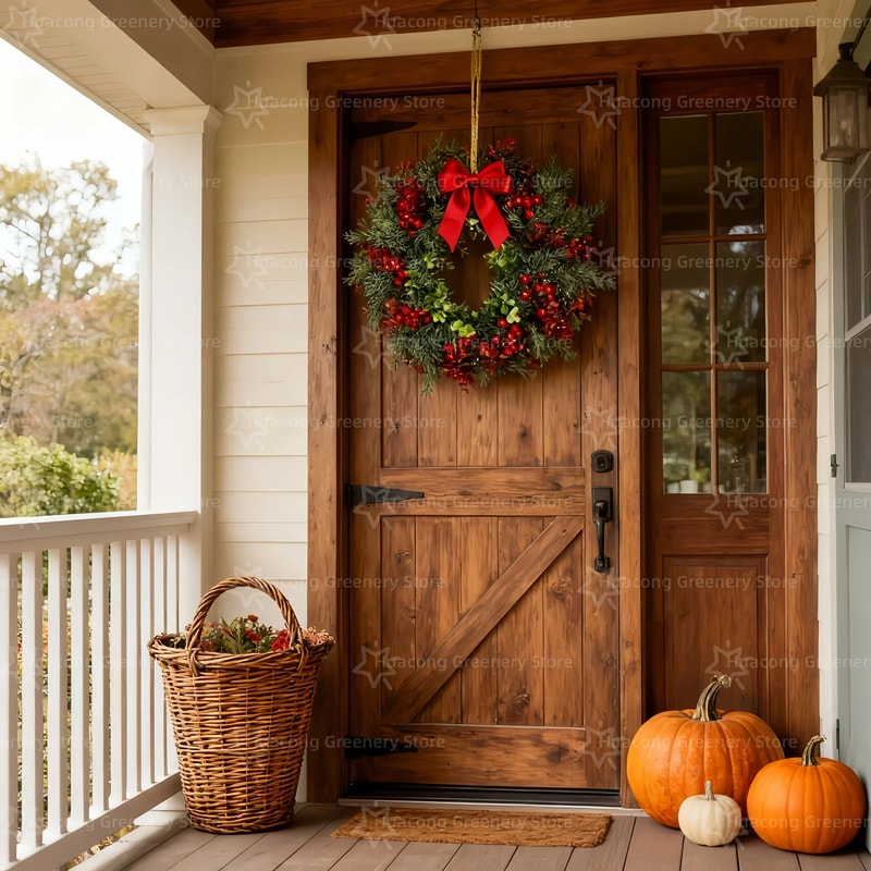 Large Christmas Wreath Red Berry 4