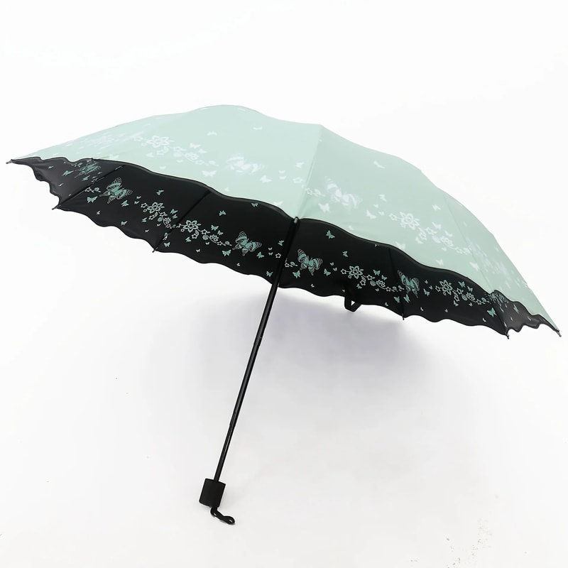 Butterfly Print Windproof UV Umbrella 3