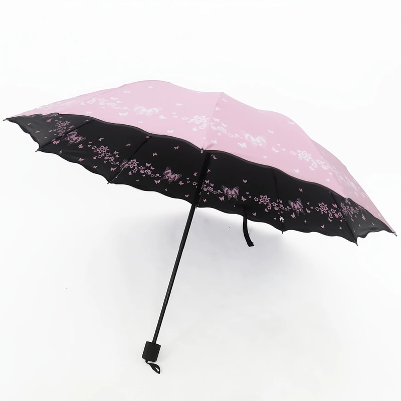 Butterfly Print Windproof UV Umbrella 4