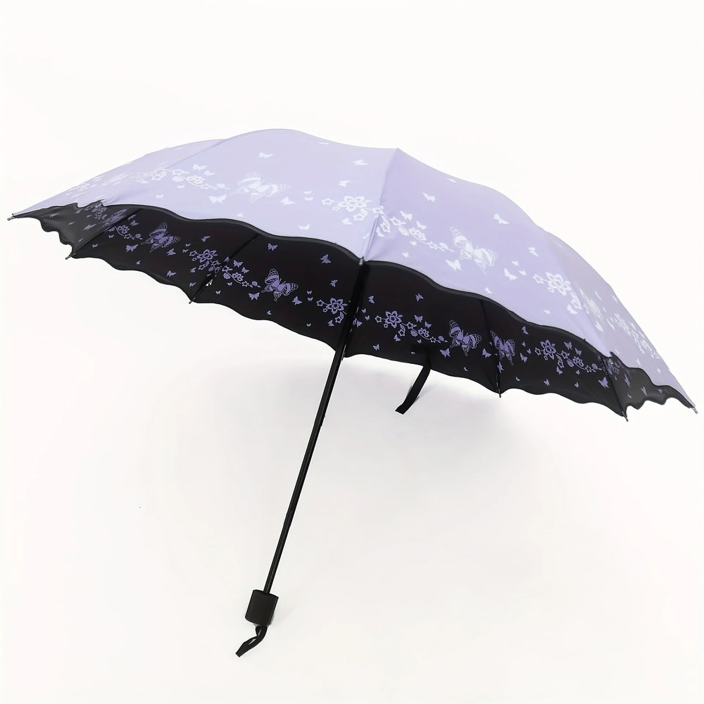 Butterfly Print Windproof UV Umbrella 5