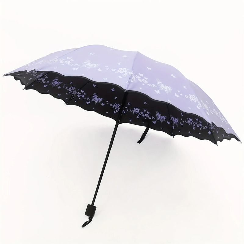 Butterfly Print Windproof UV Umbrella 5