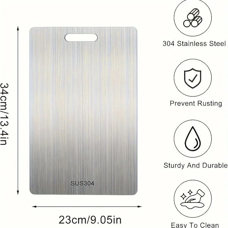 Titanium Grade Stainless Steel Chopping Board 1