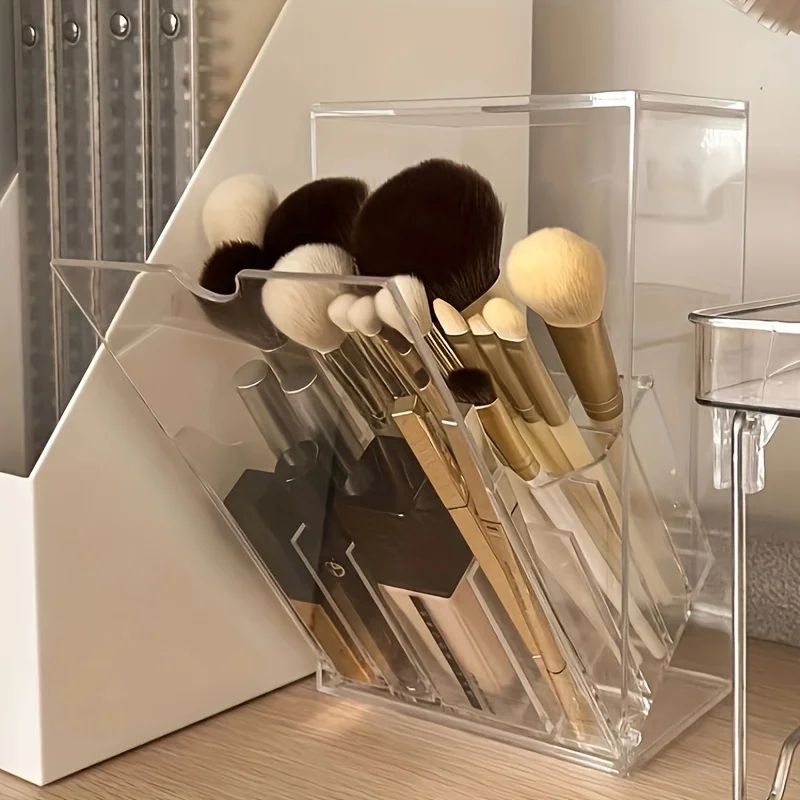 Clear Acrylic Makeup Brush Holder 3