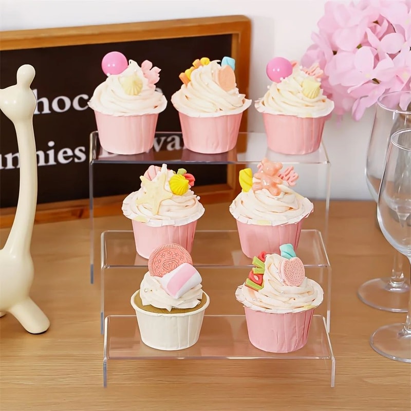 Acrylic Dessert Display Stand Set 1