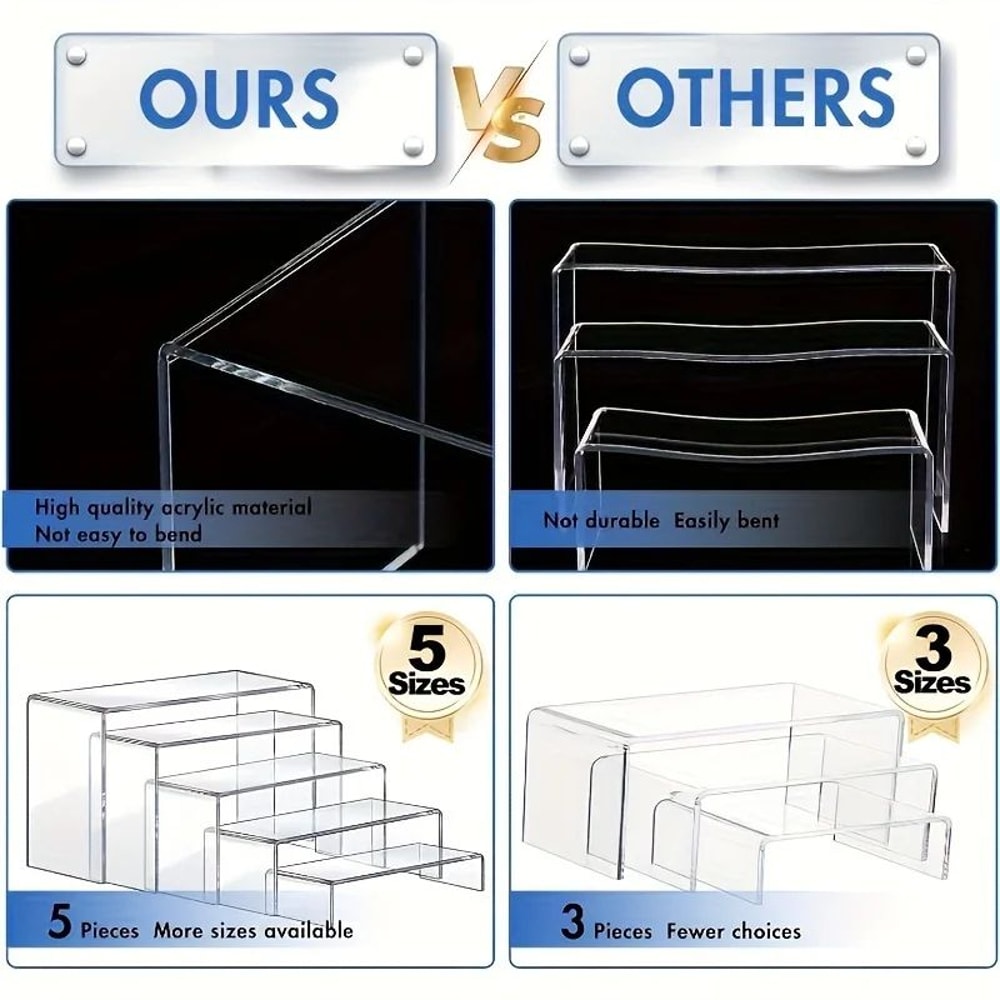 Acrylic Dessert Display Stand Set 6