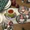 Christmas Gnome Wooden Coaster Set 1