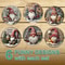 Christmas Gnome Wooden Coaster Set 4