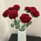 Handmade Crochet Red Rose Flowers 2