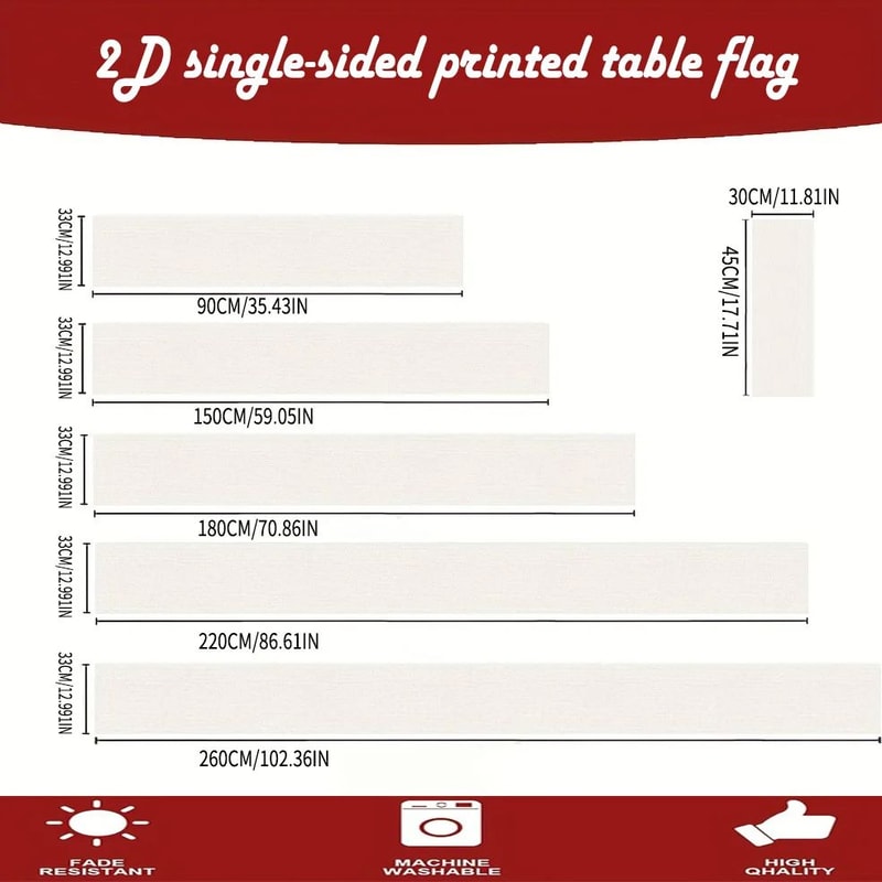 Christmas Tree Red Table Runner 5