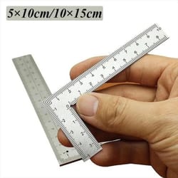 mini stainless steel square ruler