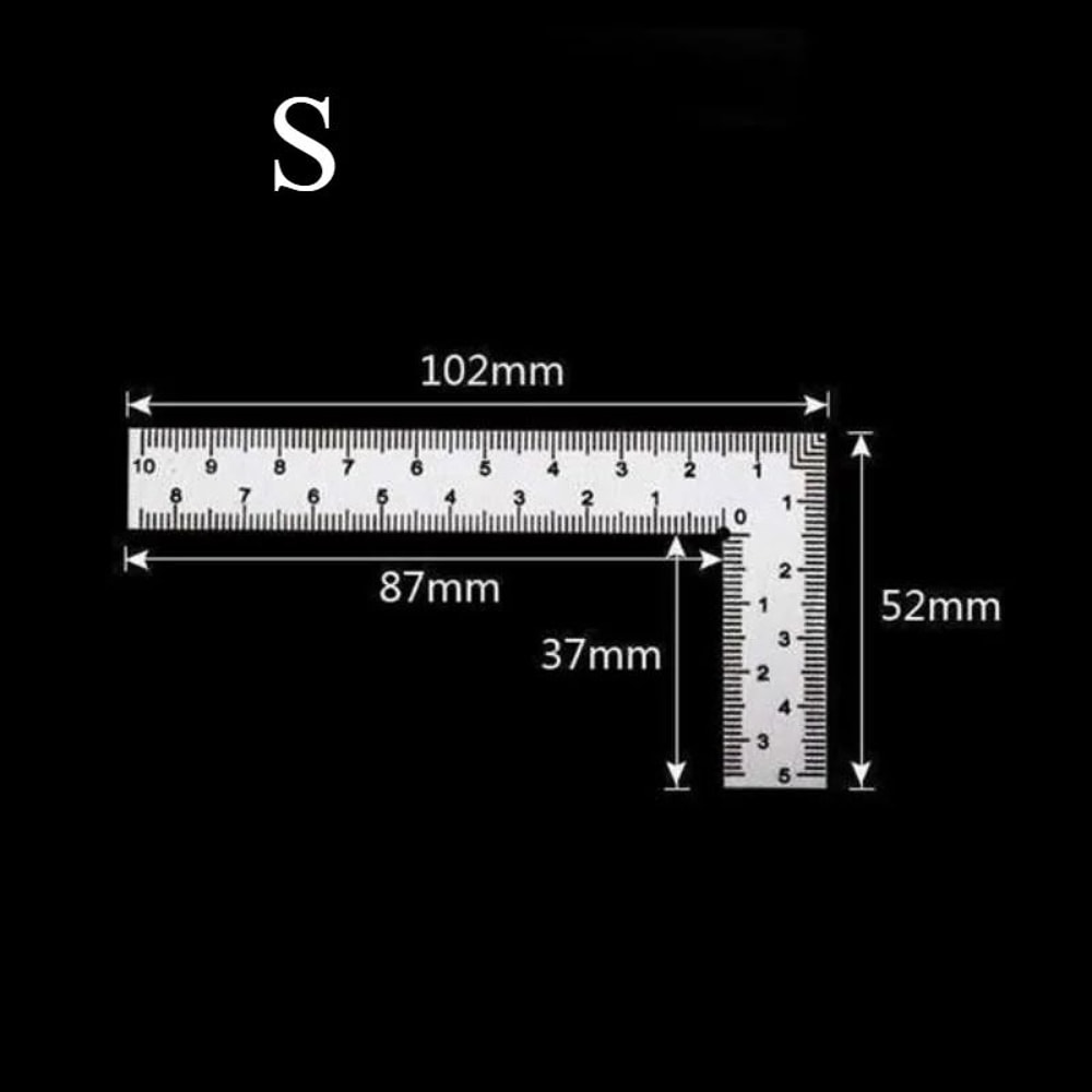 Mini Stainless Steel Square Ruler 5