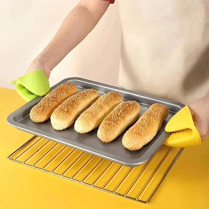 Silicone Oven Mitts Heat Resistant Gloves 4
