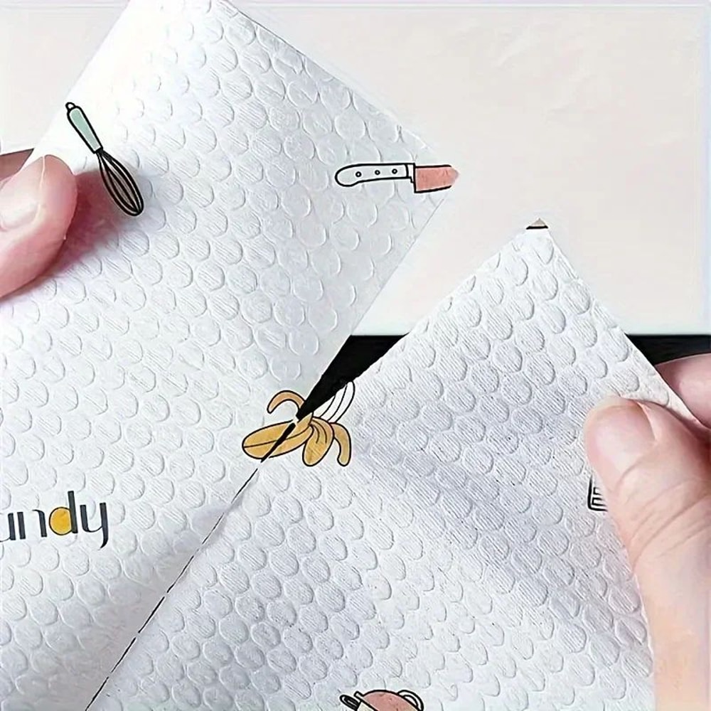 Disposable Dual Use Kitchen Cleaning Cloths 2