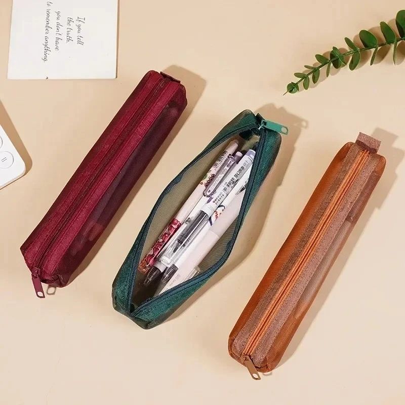 Mesh Pencil Case Storage Bag 2