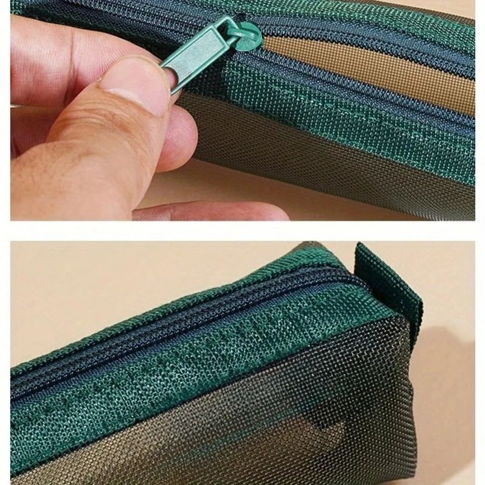 Mesh Pencil Case Storage Bag 3