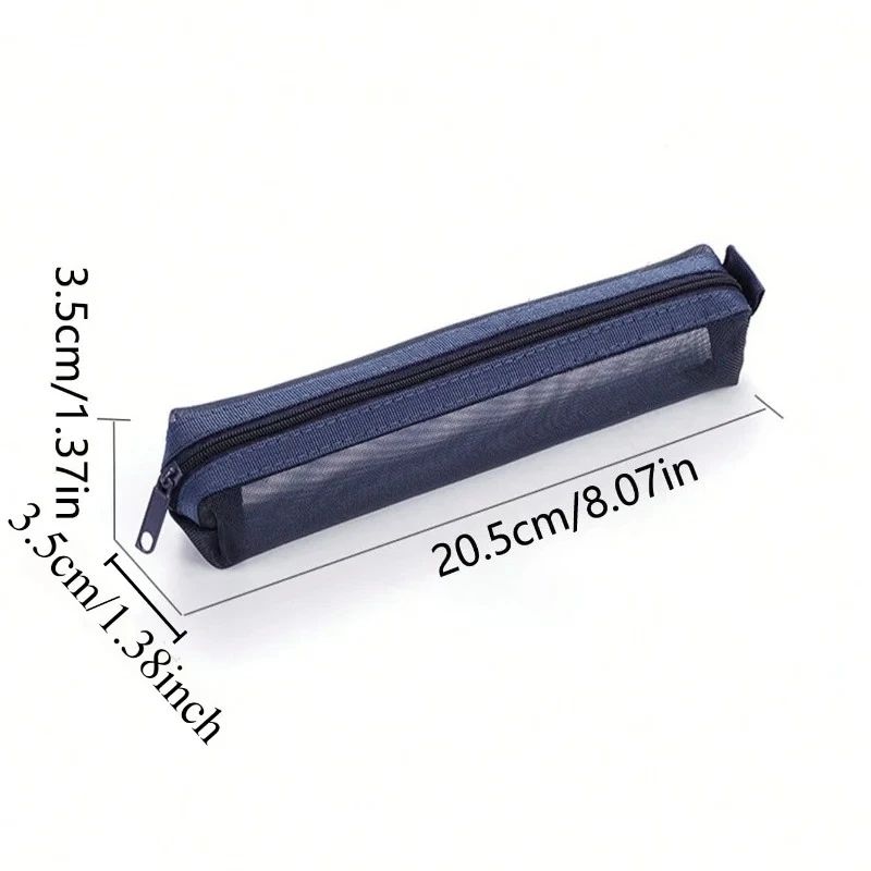 Mesh Pencil Case Storage Bag 4