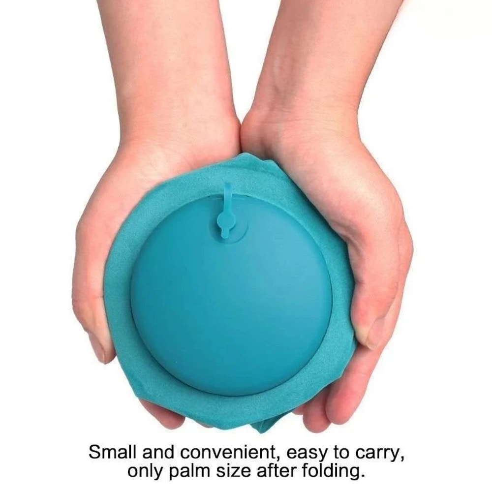 Inflatable Travel Pillow With Flocked Surface 2