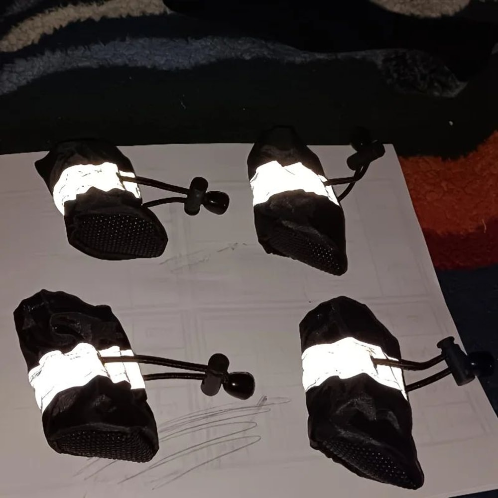 Water Resistant Dog Rain Boots Set 5