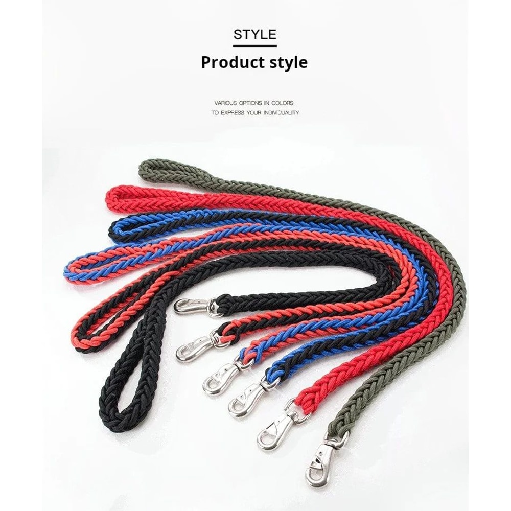 Braided Dog Leash For Training Walks 2