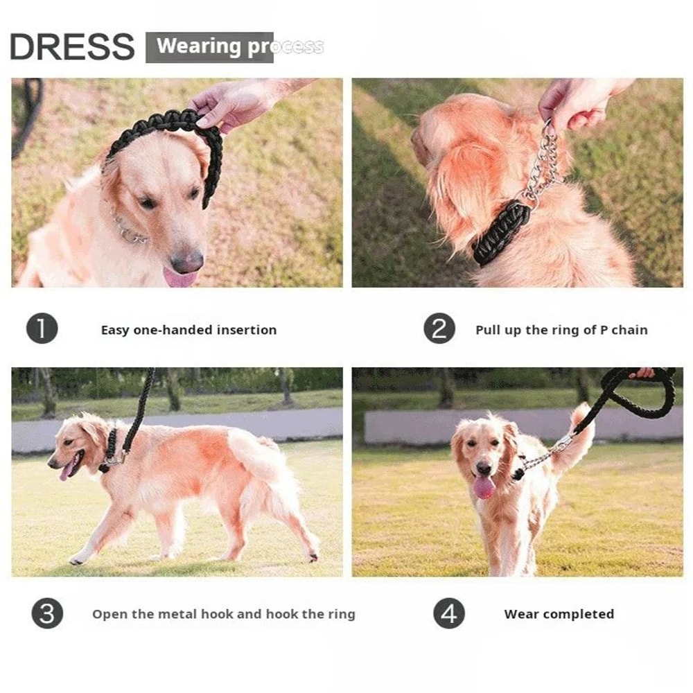 Braided Dog Leash For Training Walks 3