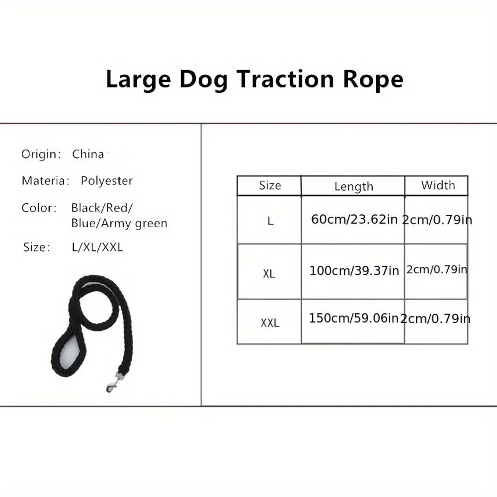 Braided Dog Leash For Training Walks 4