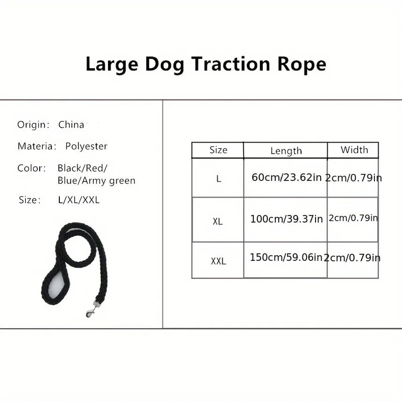 Braided Dog Leash For Training Walks 4