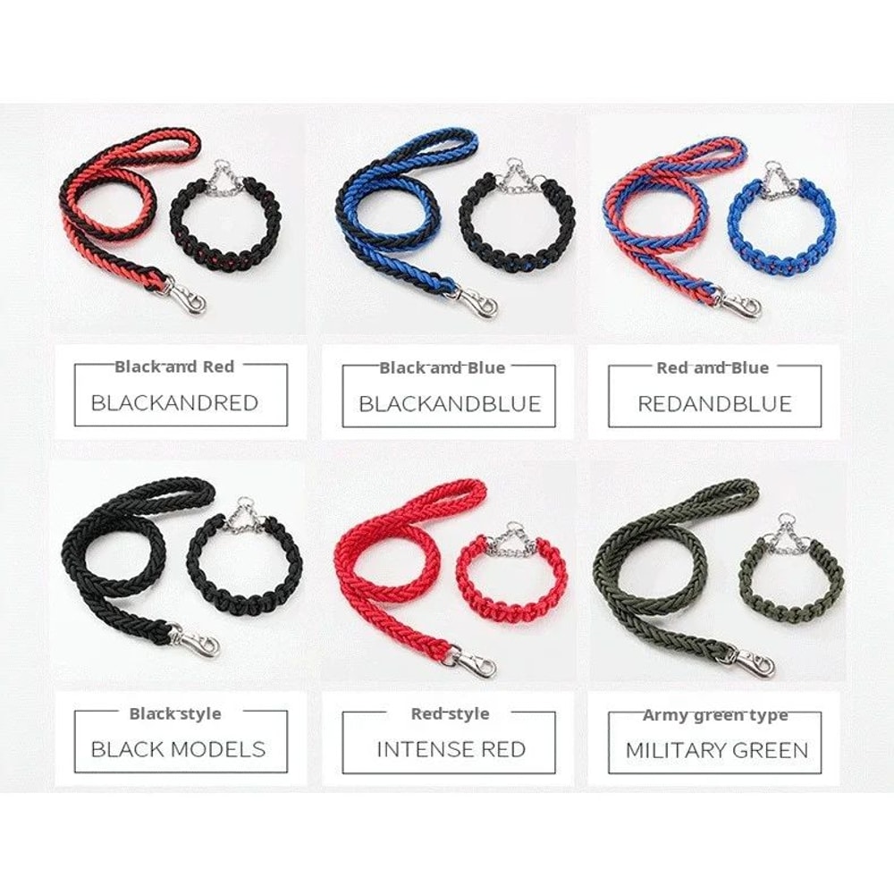 Braided Dog Leash For Training Walks 8