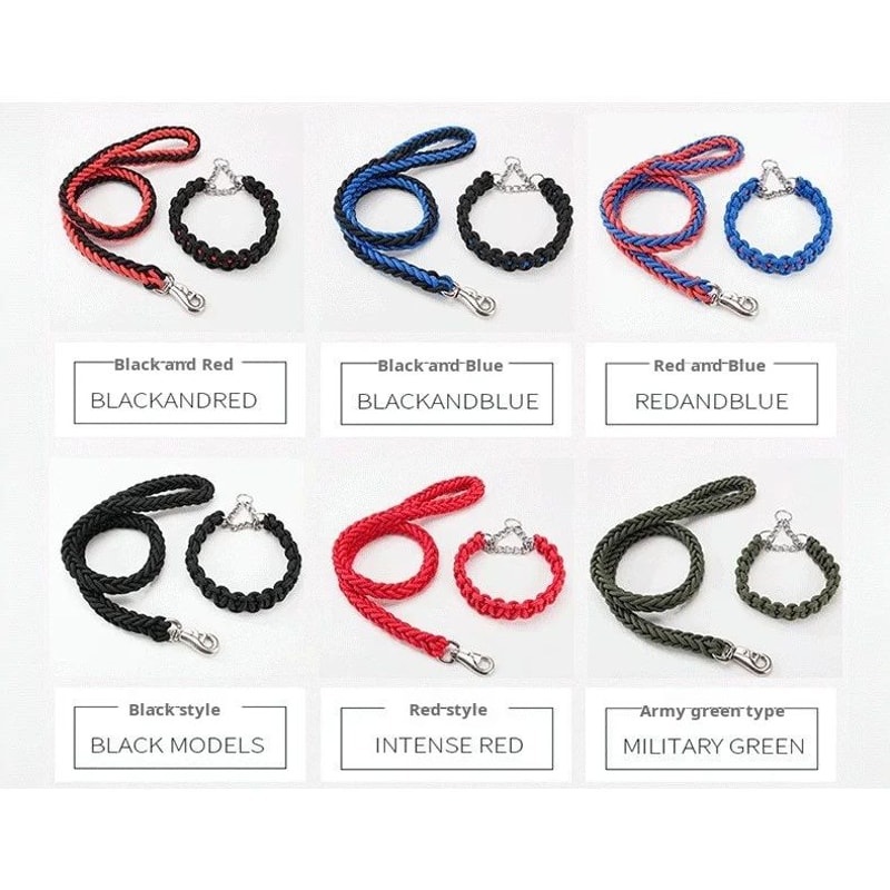 Braided Dog Leash For Training Walks 8