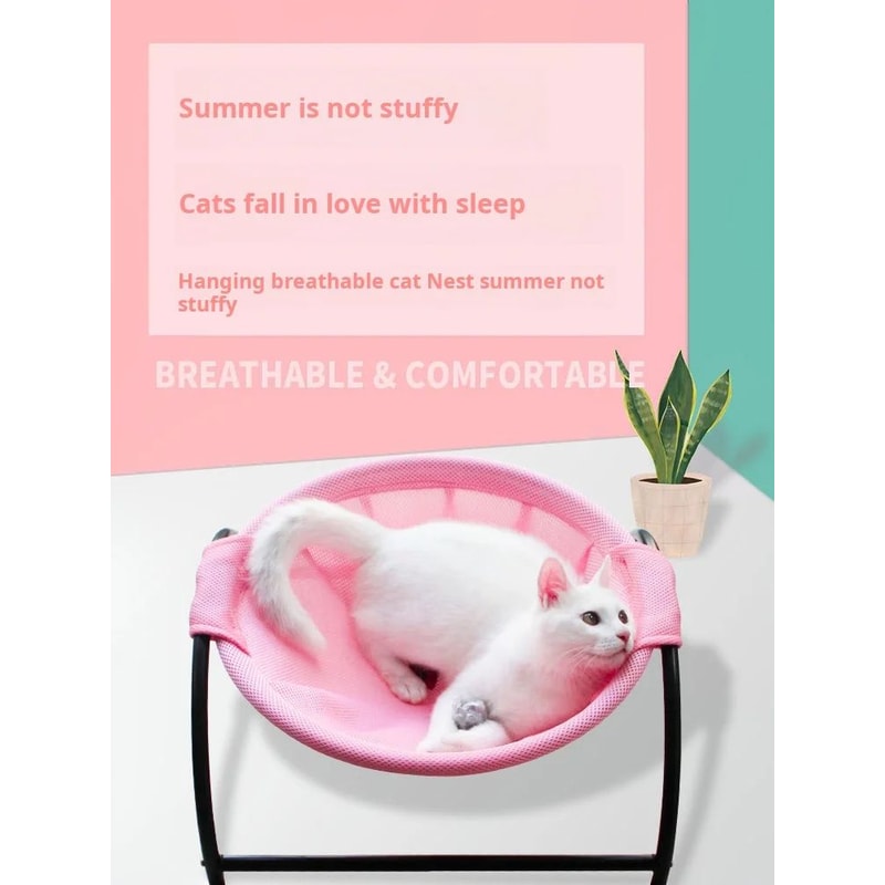 Breathable Cooling Cat Hammock Bed 6